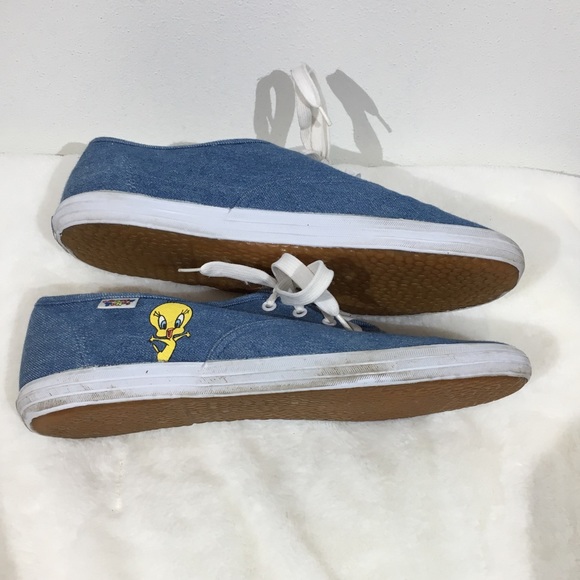 Vintage Looney Tunes Denim Lounge Sneakers - 10 - Picture 3 of 8